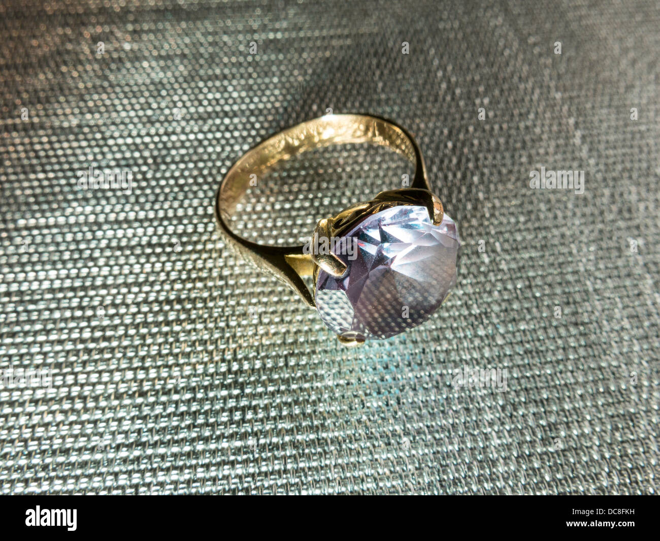 Jewelry:  Amethyst Ring Still Life Stock Photo