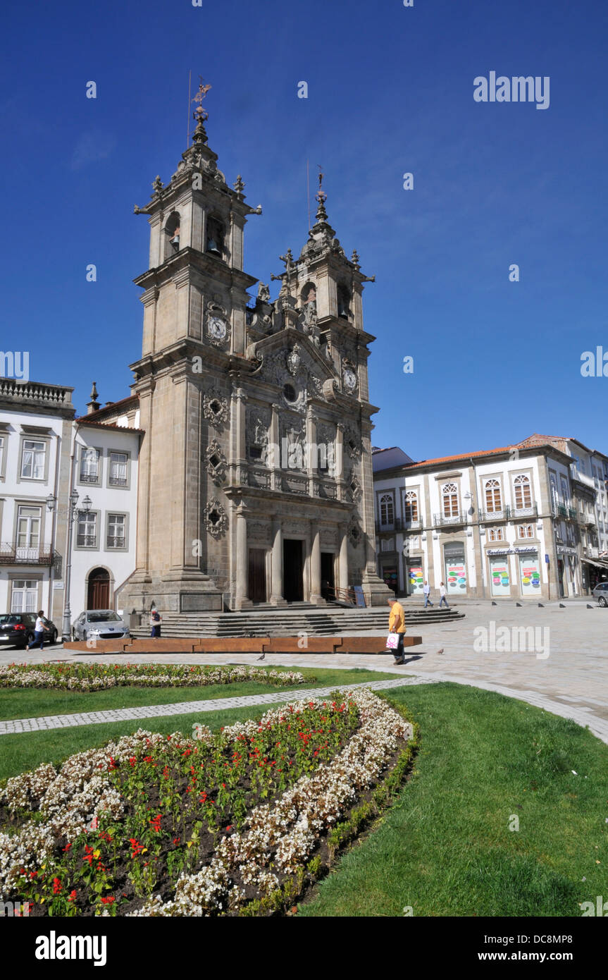Braga, Portugal: Santa Cruz church Stock Photo
