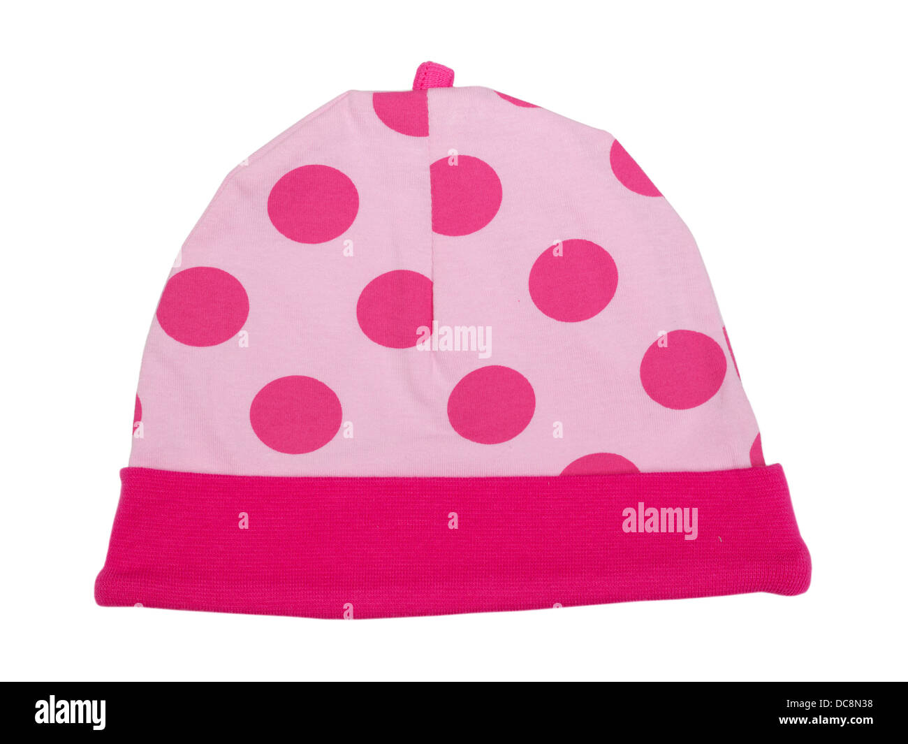 Babyhug Cotton Solid & Polka Dots Printed Caps With Knot Pack Of 5 White Pink - Diameter 10 cm