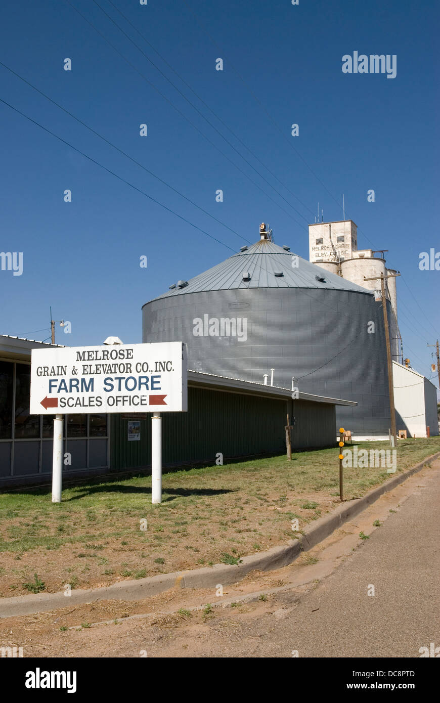 Melrose Grain and Elevator Company New Mexico USA Stock Photo