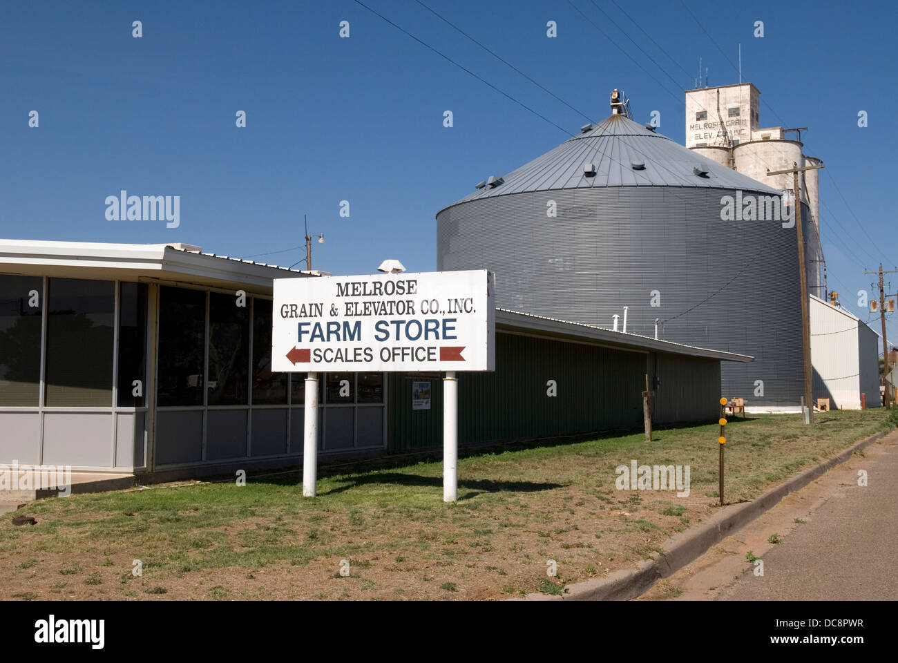 Melrose Grain and Elevator Company New Mexico USA Stock Photo