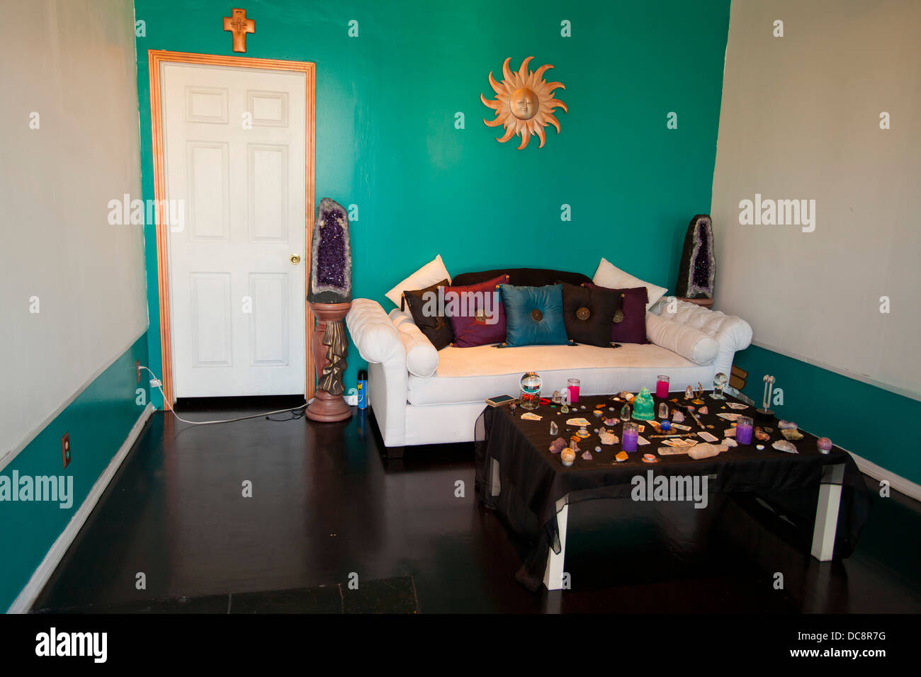 Psychic waiting room. Melrose Avenue. Los Angeles, California, United States of America Stock Photo