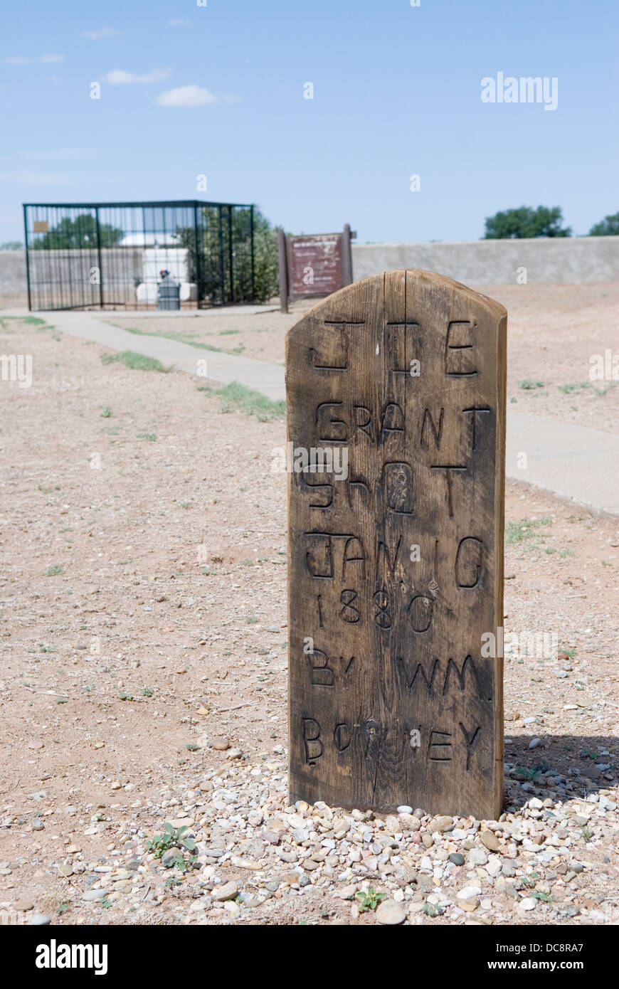 Graveyard at Old Fort Sumner Museum New Mexico USA Stock Photo