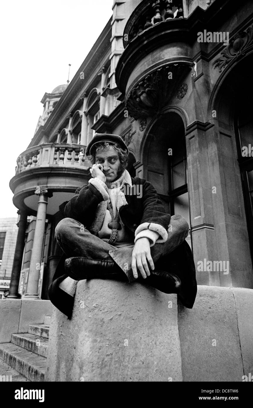 Actor Marty Feldman during a break in making a television movie Stock Photo