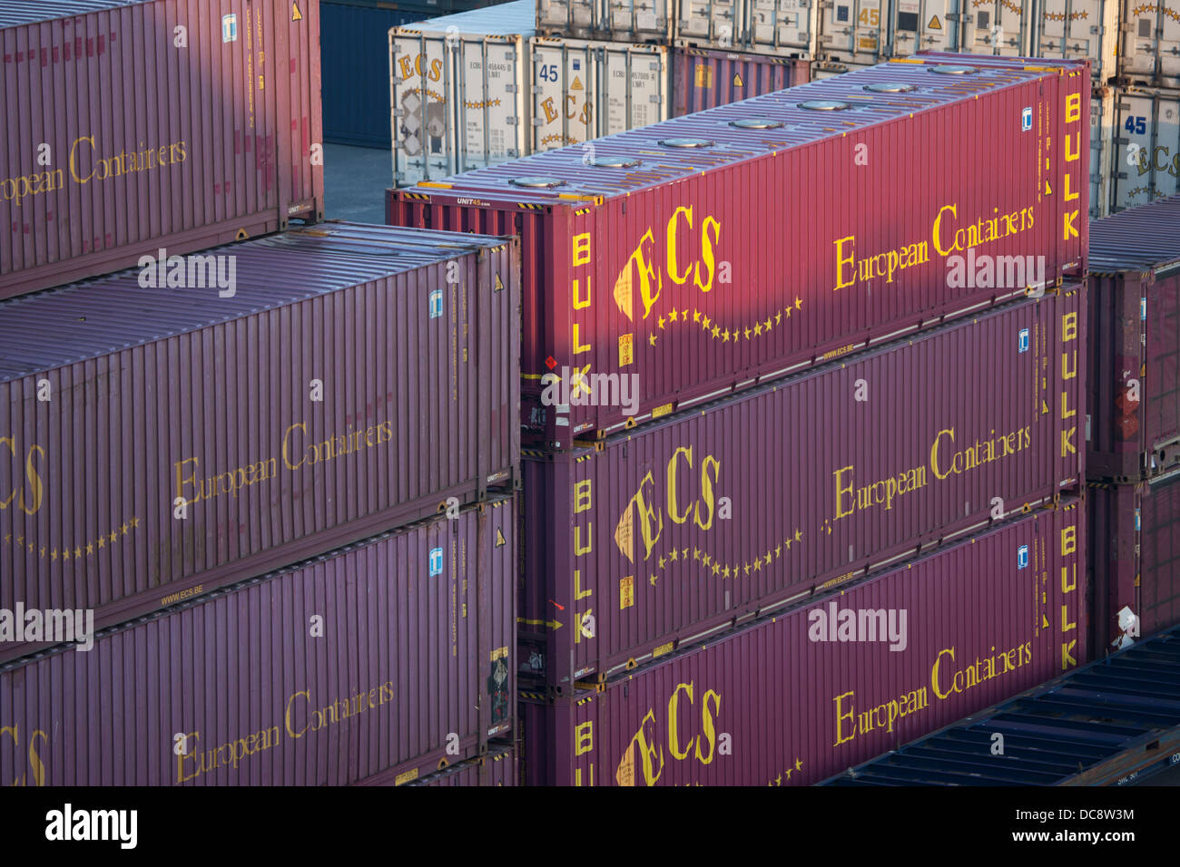 Container ship containers Stock Photo Alamy