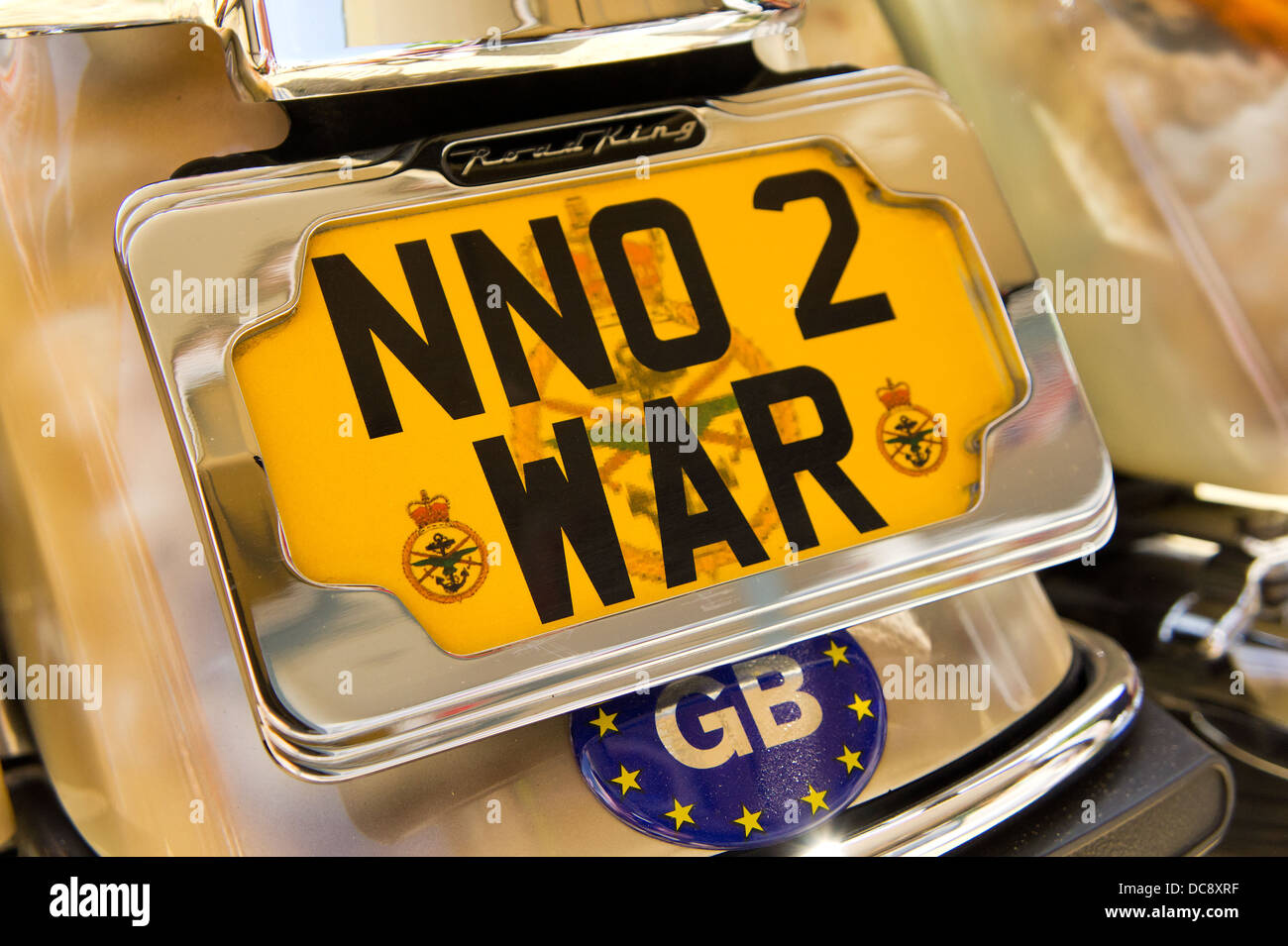 NNO 2 War Number Plate Stock Photo