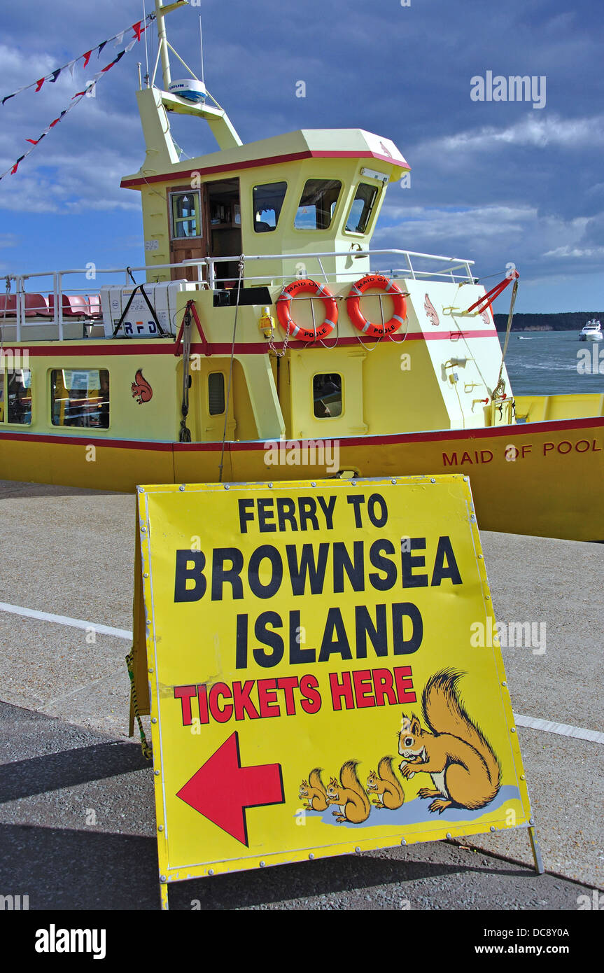 Brownsea Island cruise ship, The Quay, Poole, Dorset, England, United Kingdom Stock Photo