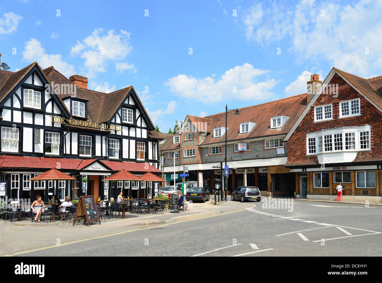 The George Hotel, The Square, Pangbourne, Berkshire, England. United Kingdom Stock Photo