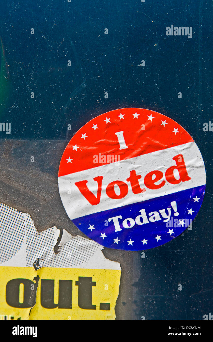 “I Voted Today” sticker Stock Photo - Alamy