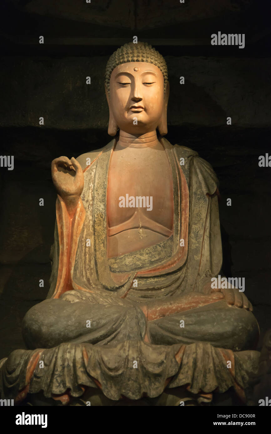 A statue on display at the Shaanxi History Museum; Xi'an, Shaanxi, China Stock Photo