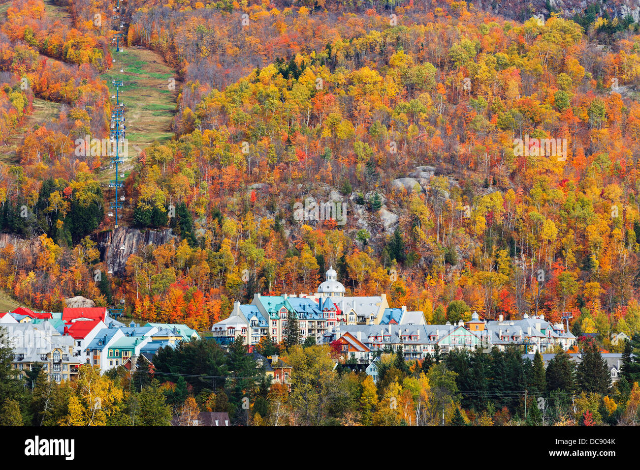 Mont Tremblant Village In Autumn Laurentians Quebec Canada Stock Photo Alamy Mont Tremblant Village In Autumn Laurentians Quebec Canada Stock Photo Alamy