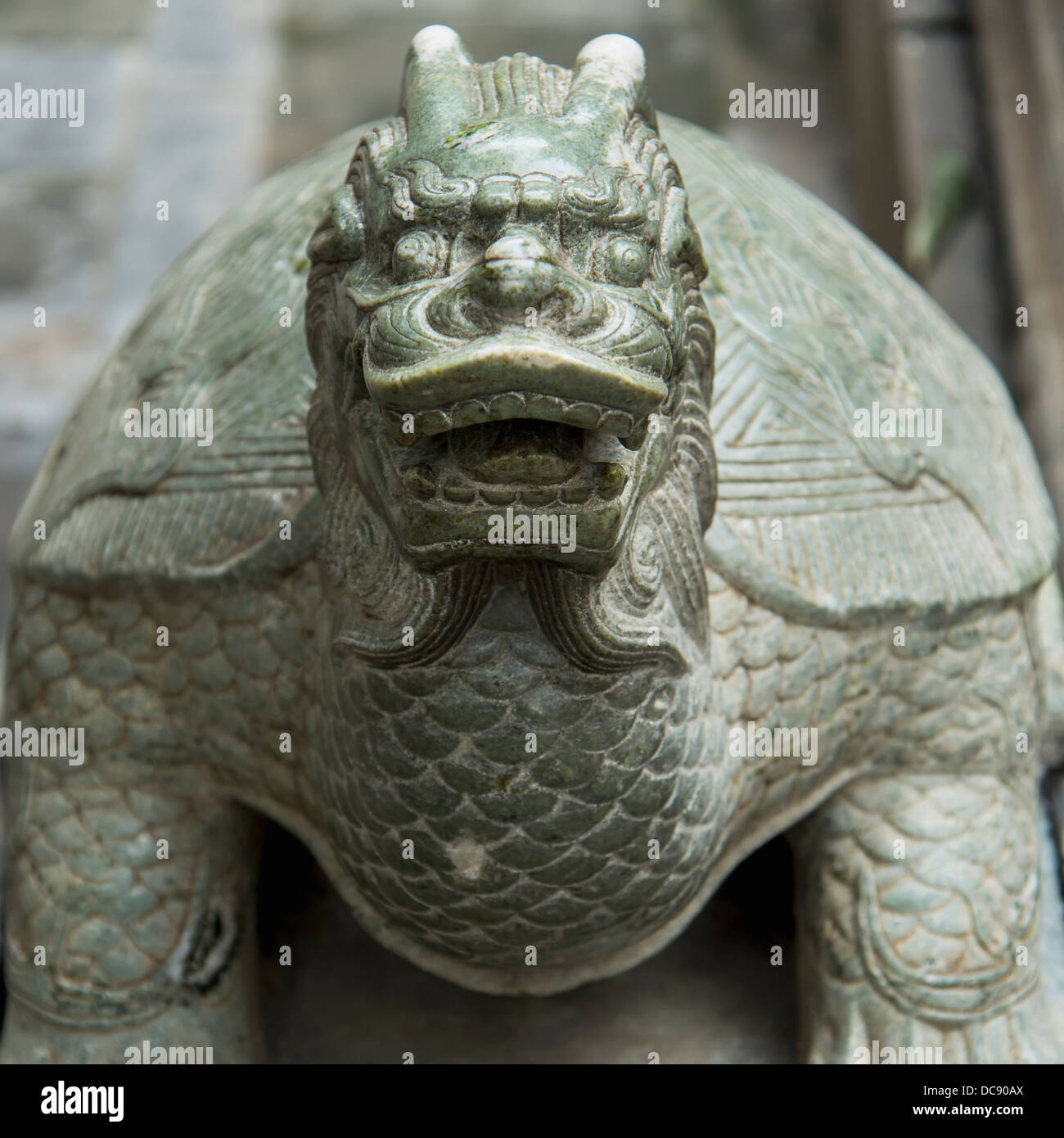 Sculpture of animal likeness at Lama Temple; Beijing, China Stock Photo