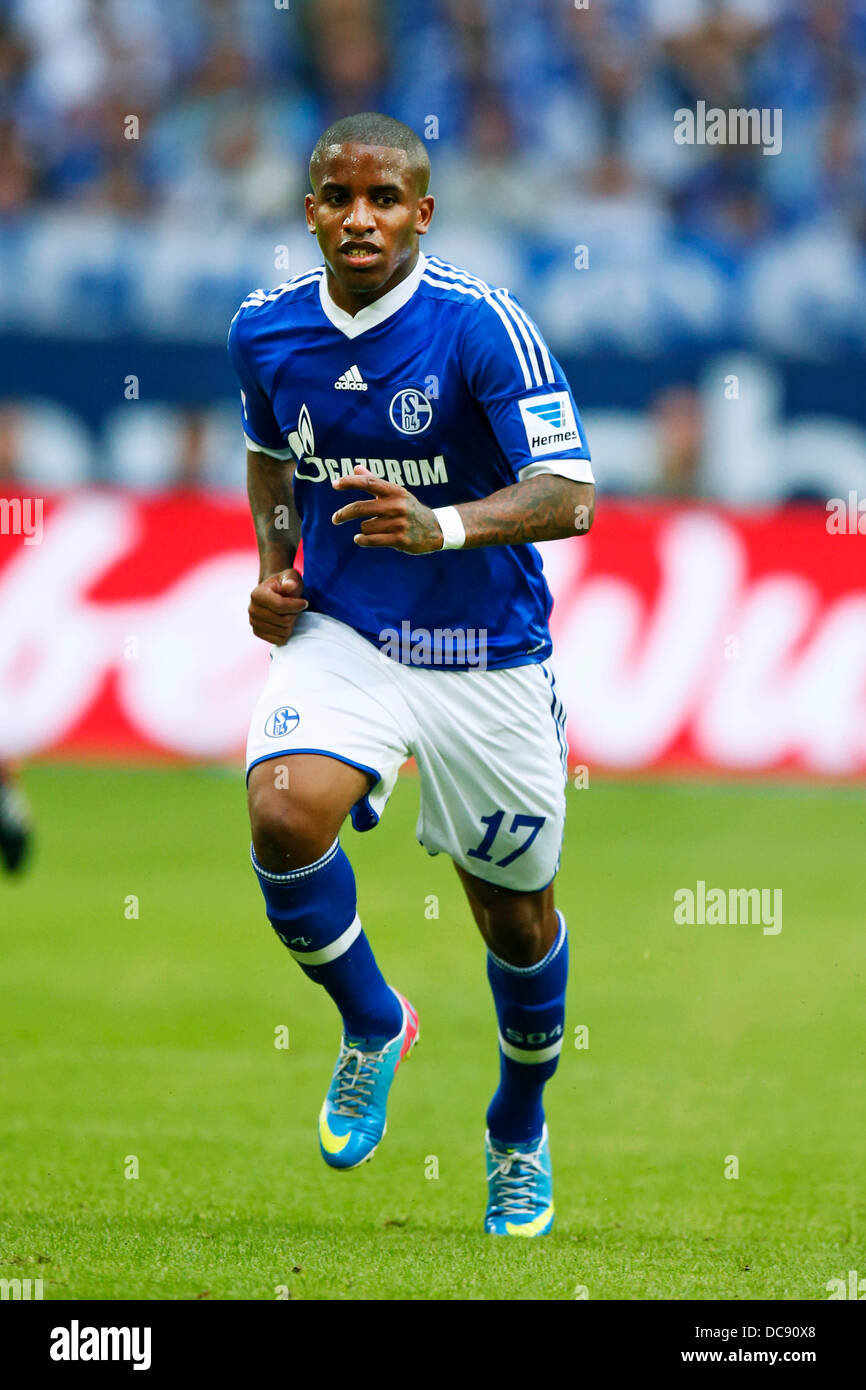 Jefferson Farfan (Schalke), AUGUST 11, 2013 - Football / Soccer :  Bundesliga match between FC Schalke 04 3-3 Hamburger SV at Veltins-Arena in  Gelsenkirchen, Germany. (Photo by D.Nakashima/AFLO Stock Photo - Alamy