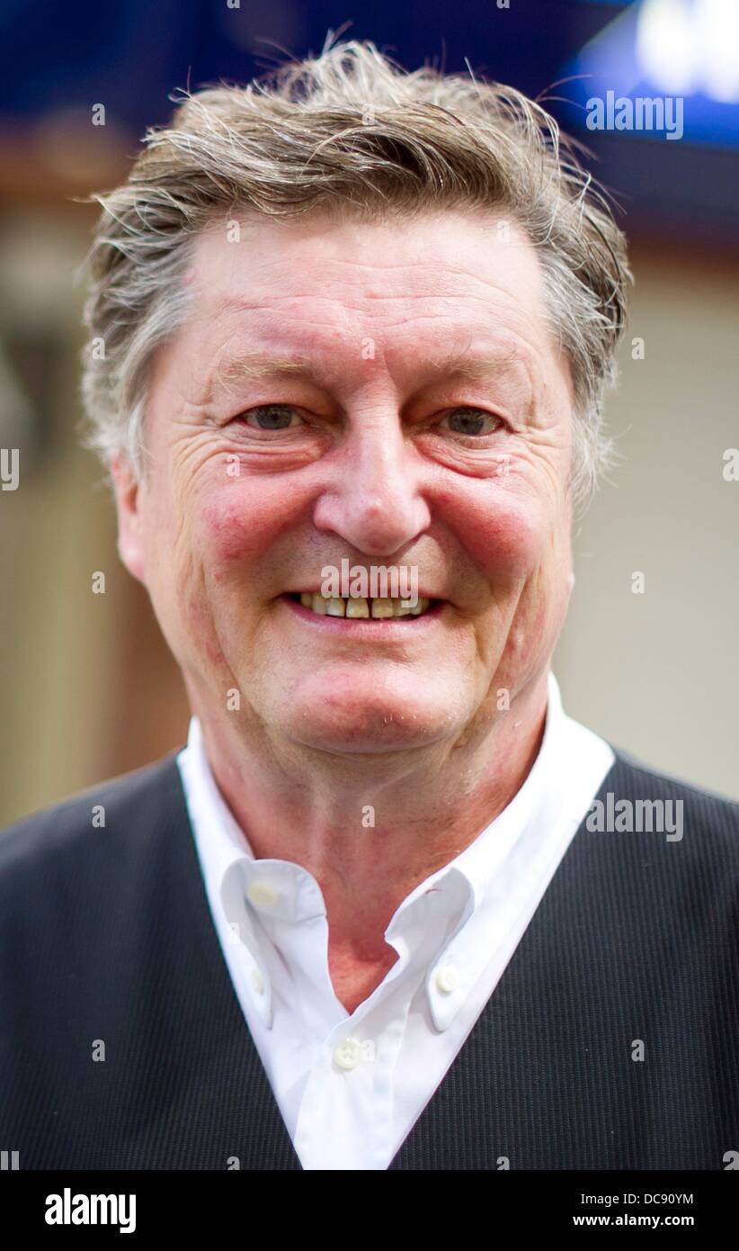 Founder and director of variety theatre 'Tigerpalast' (tiger palace), Johnny Klinke, is pictured in Frankfurt Main, Germany, 12 August 2013. The 'Tiger Palace' celebrates its 25th anniversary this year. Photo: Daniel Reinhardt Stock Photo