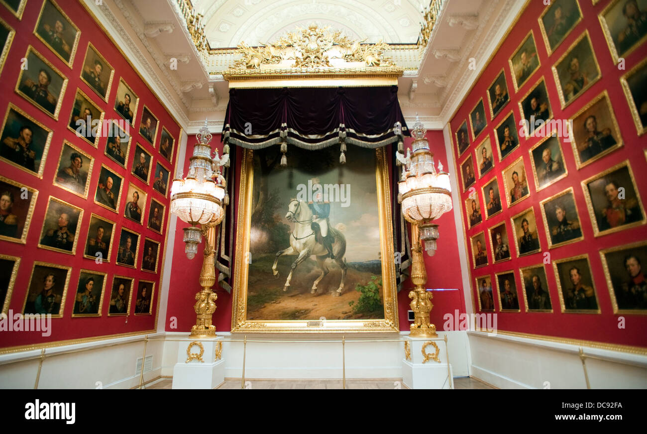 The Hermitage Gallery of 1812 St Petersburg Russia Stock Photo