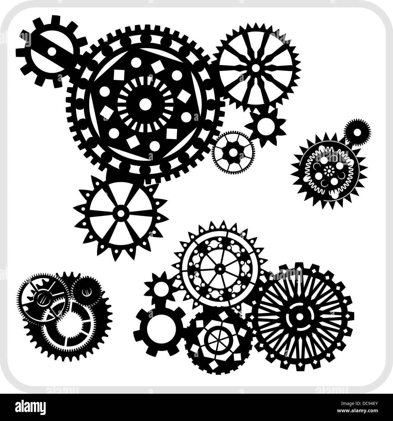 Gear Design - vinyl-ready illustration Stock Photo - Alamy