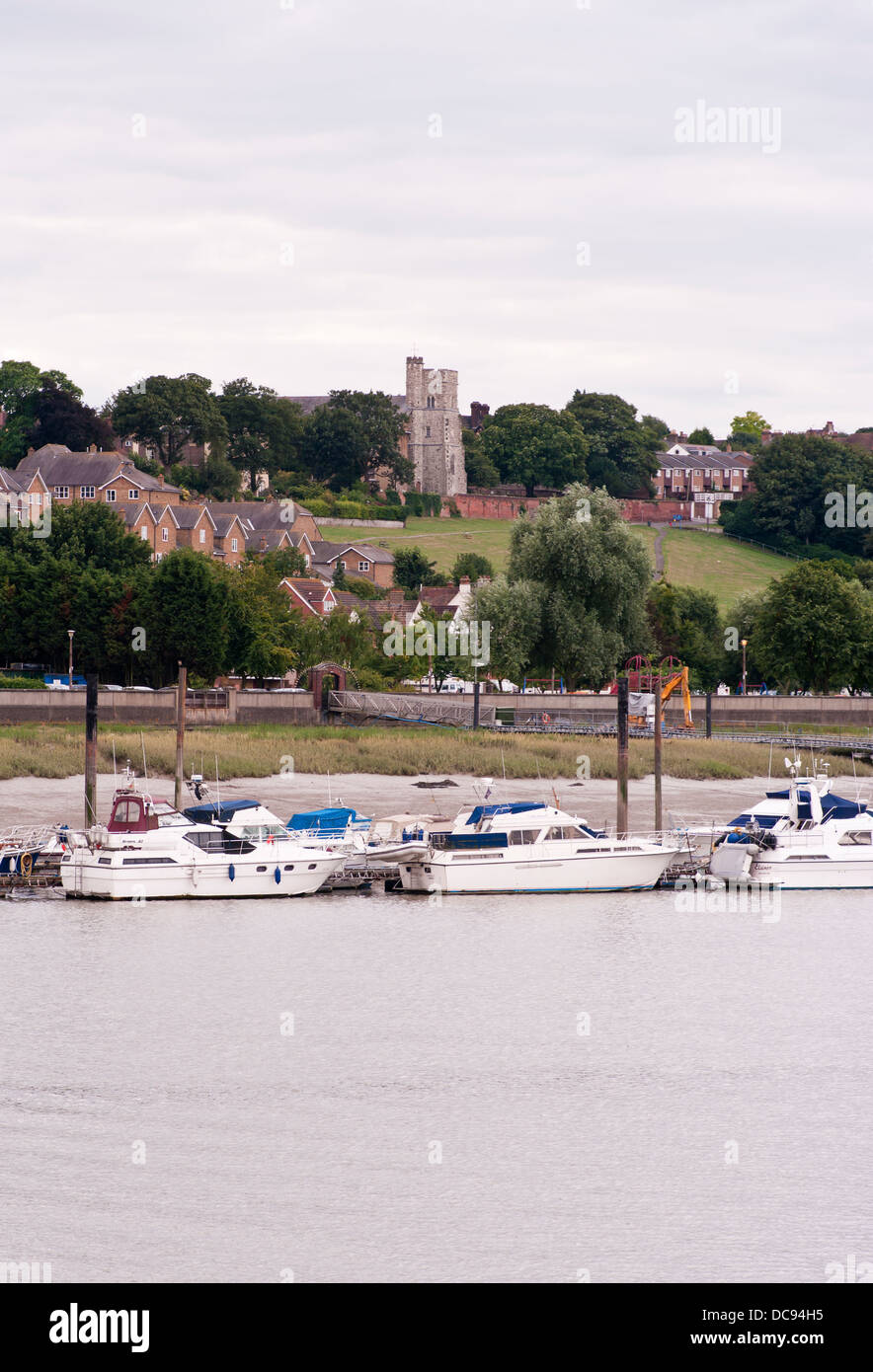 The River Medway at Rochester Kent England UK Stock Photo