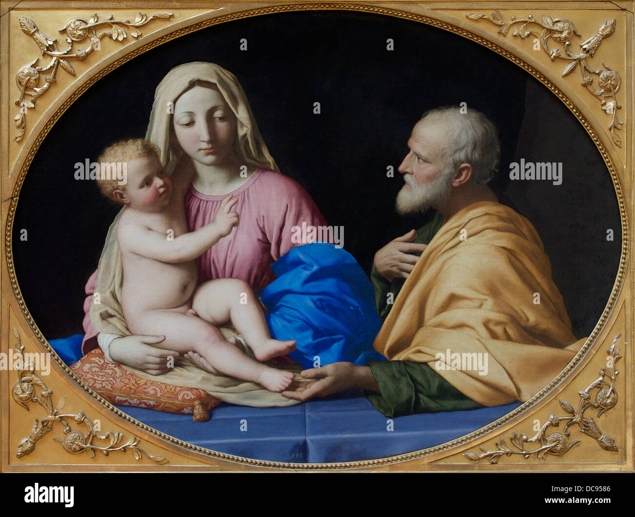 Giovanni Battista Salvi da Sassoferrato The Holy Family Stock Photo
