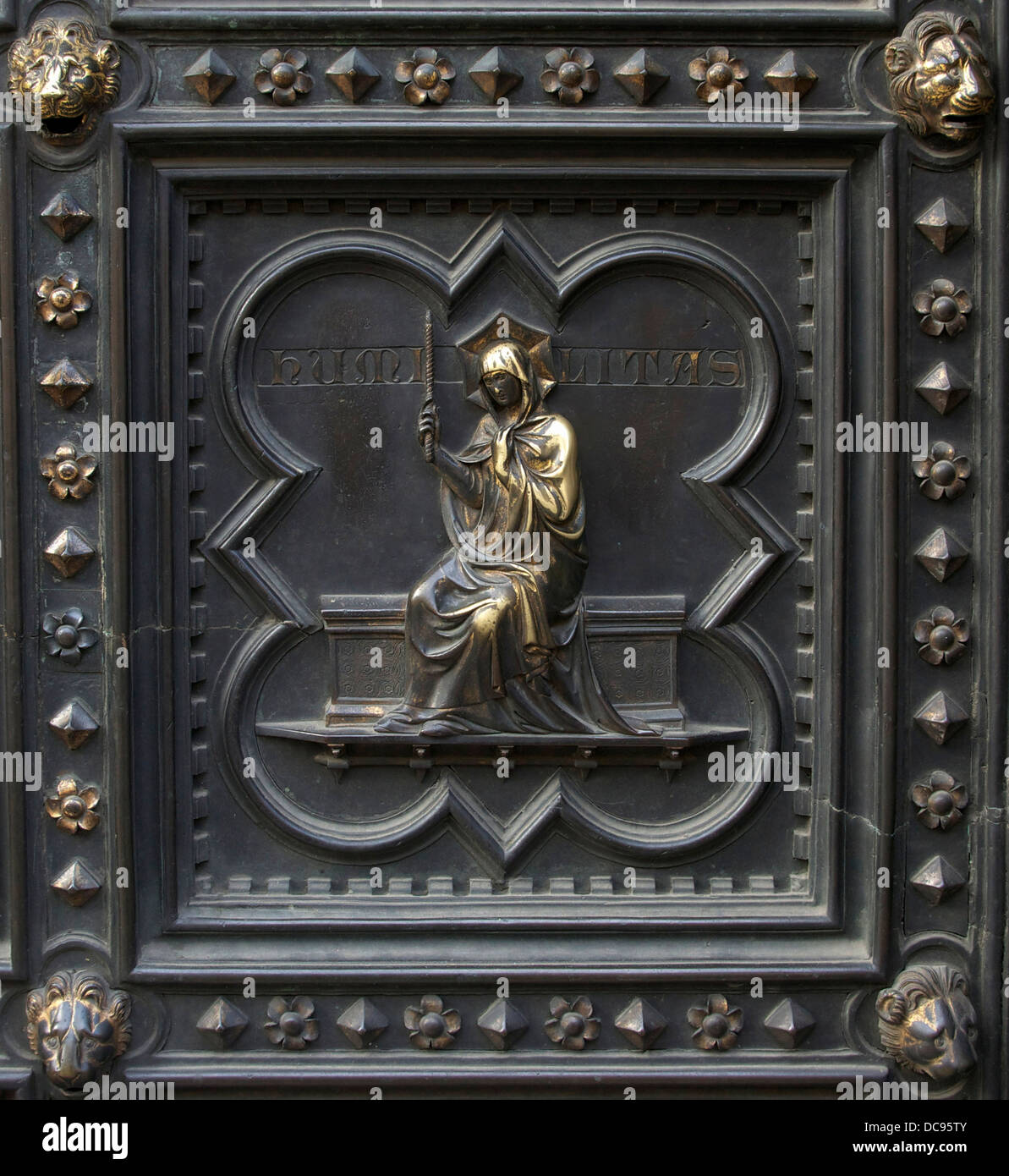 Humility On The Bronze South Doors By Andrea Pisano Of
