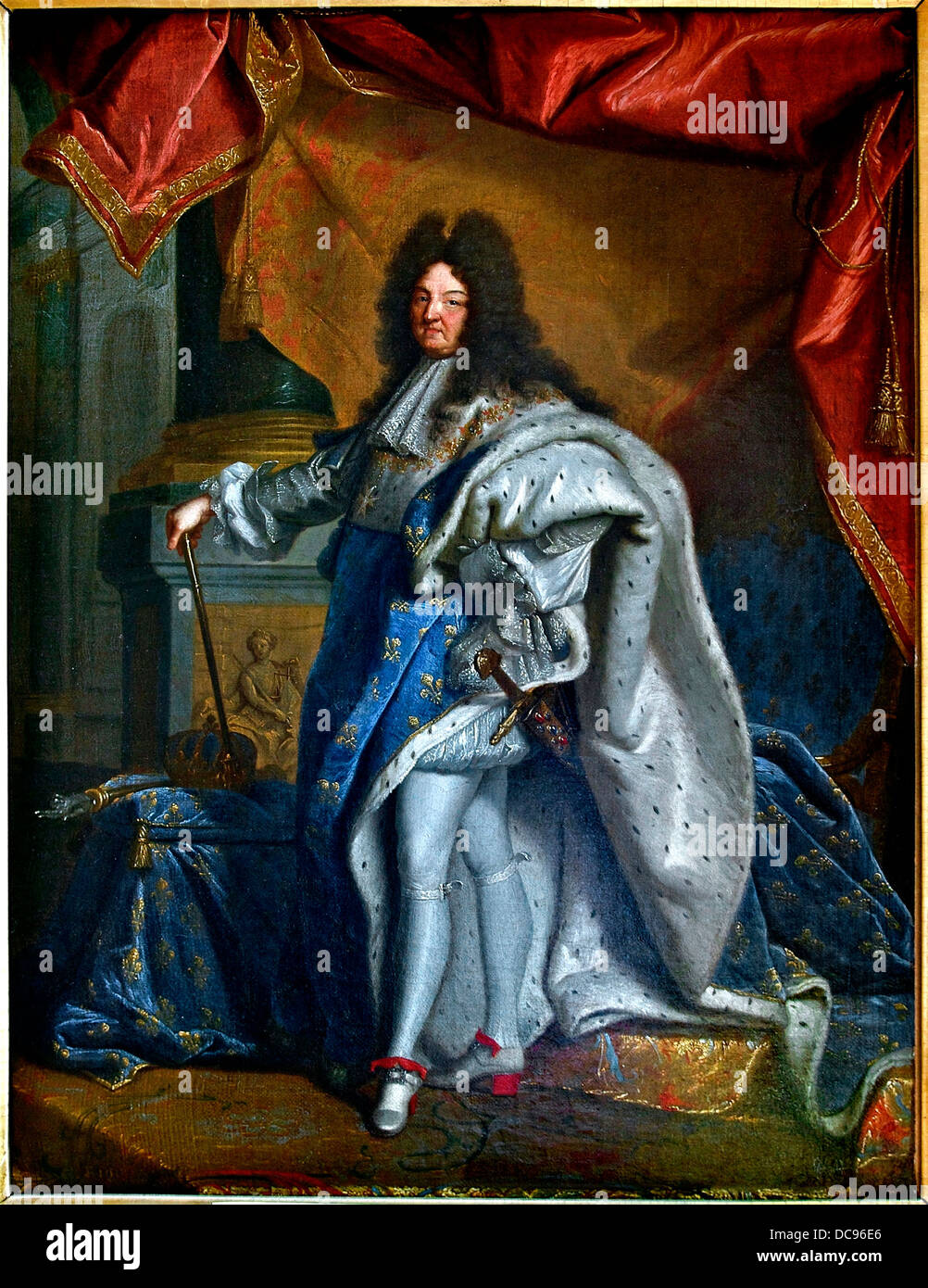 Louis XIV Rigaud Condé Chantilly Stock Photo