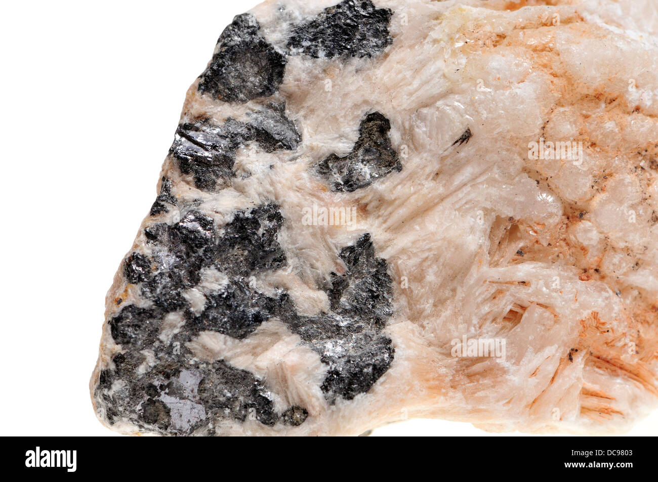 Galena (lead sulphide) principal ore of lead Stock Photo