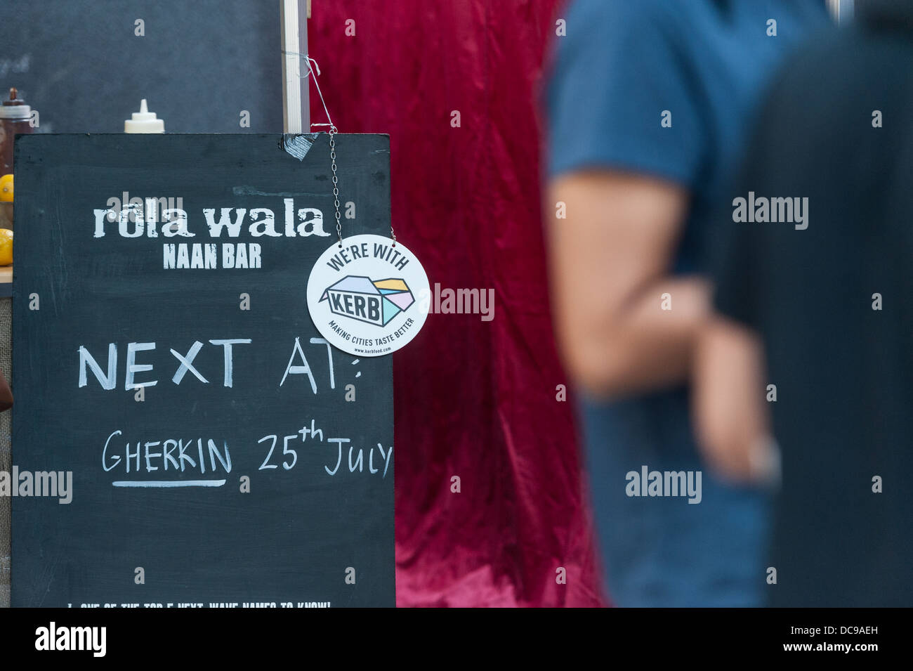 Rola Wala, Street Food, serving at Kerb founded by Petra Barran at the Gherkin. Stock Photo