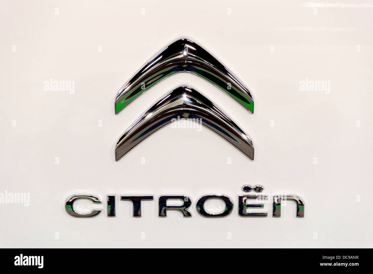 Citroen logo on a car Stock Photo