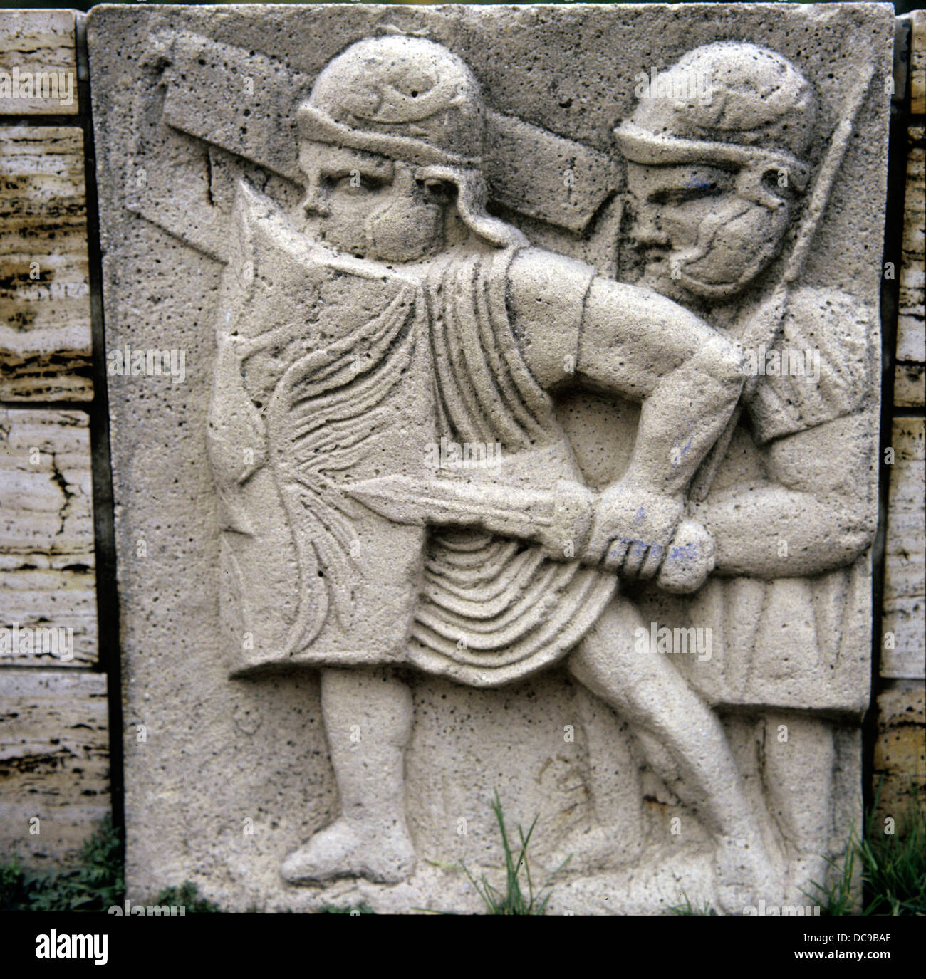 Roman Legionaries, 1st c. AD Roman-German period. Stock Photo
