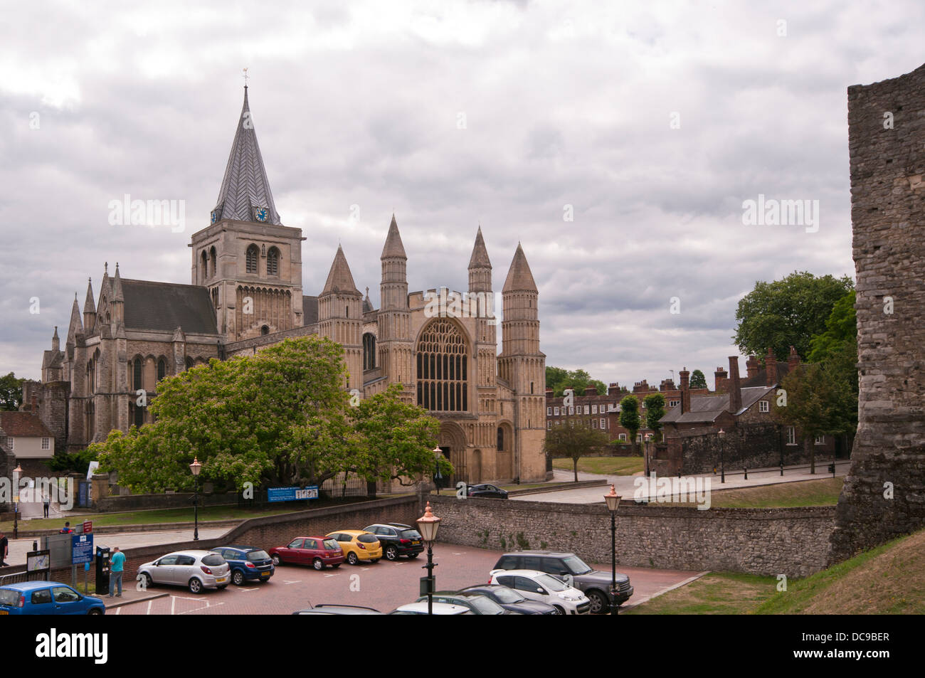 Rochester Cathedral In The Medway Town City Of Rochester Kent England UK Stock Photo