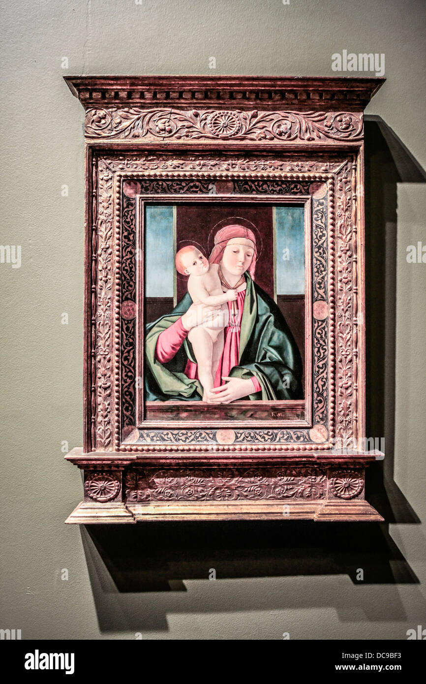 The Madonna and Child by Filippo Mazzola. c.1490 Stock Photo