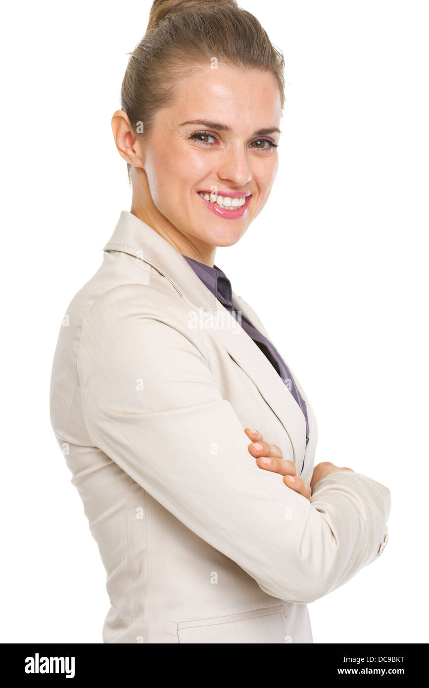 Portrait of smiling business woman Stock Photo - Alamy