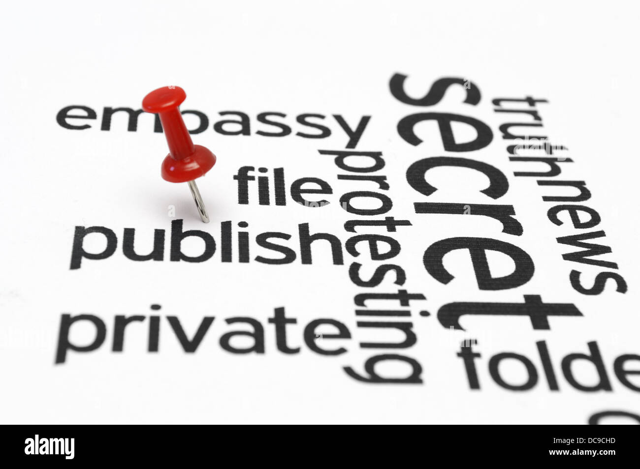 Secret info leaked concept Stock Photo - Alamy