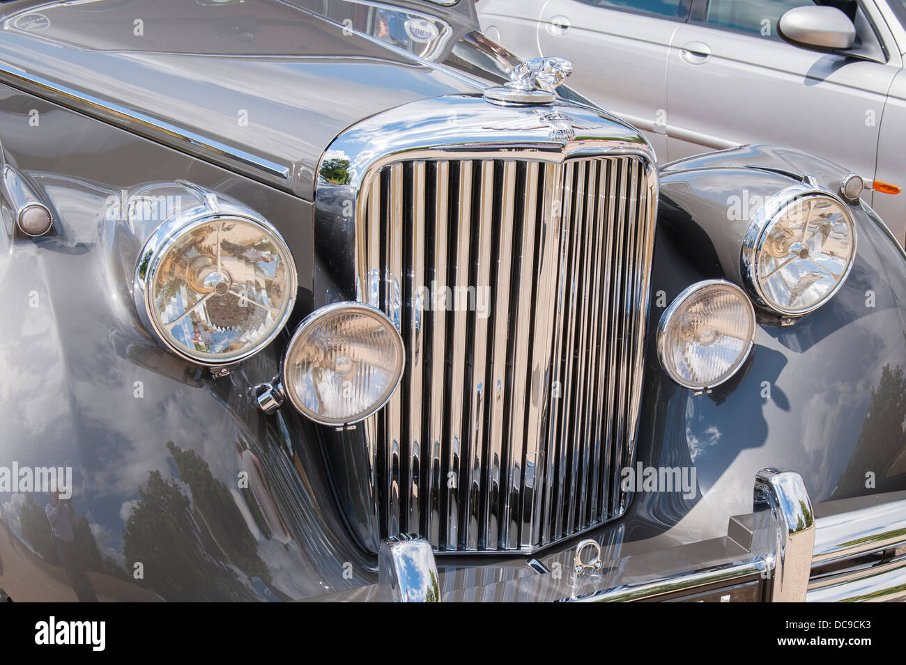 de Havilland Museum , front grill mascot emblem logo detail view Stock ...