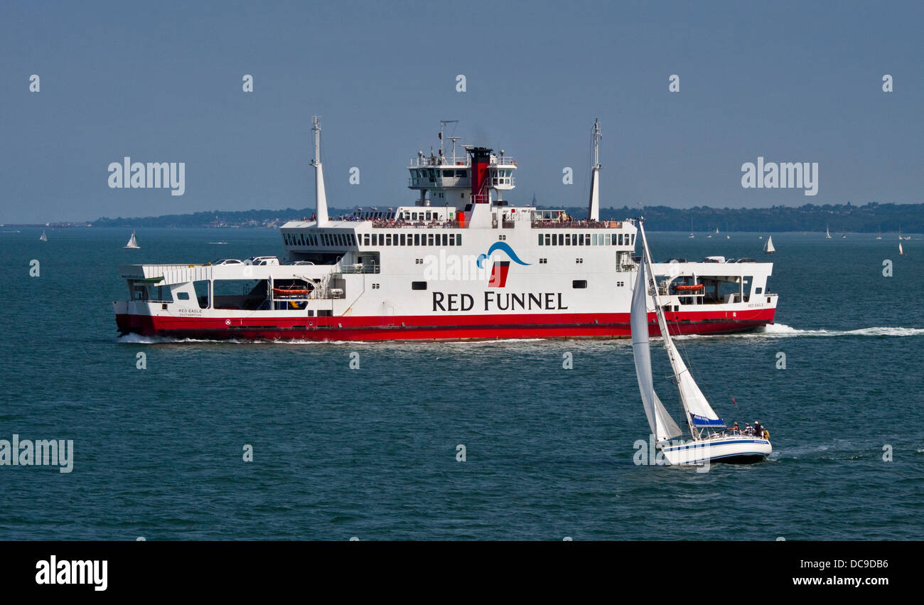 Red Funnel Red Eagle Vehicle and Passnger Ferry between Southampton and East Cowes, Isle of