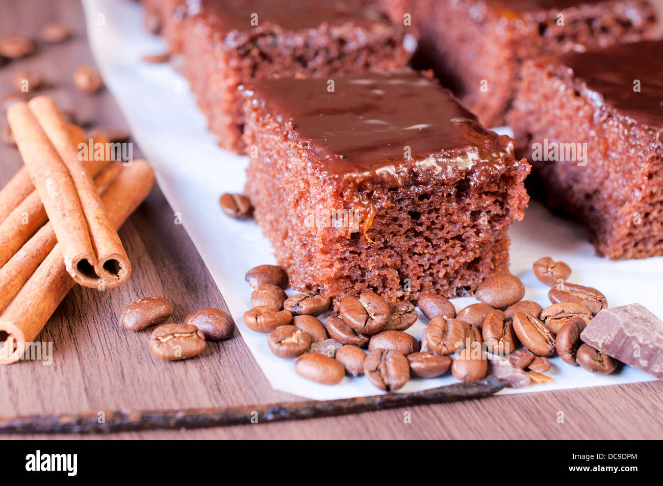 Selective focus on the front sweet cake Stock Photo - Alamy