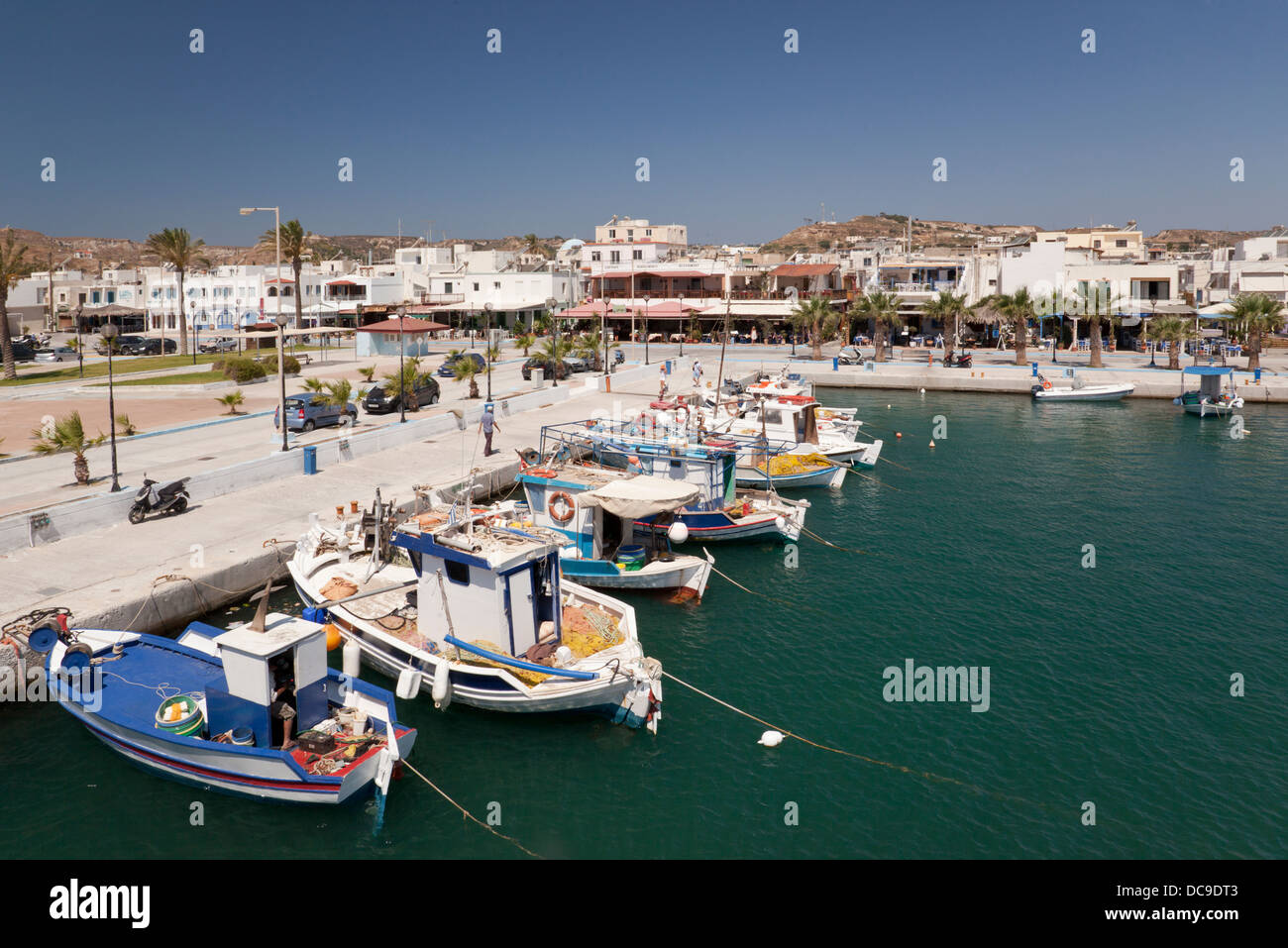 Fishing boats, Kardamena harbour, Kos, Greece Stock Photo