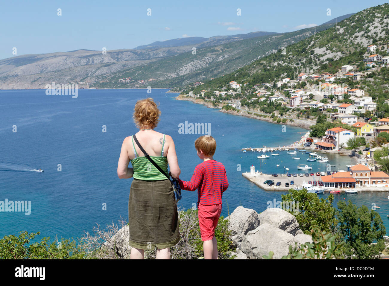 panoramic view of Sv. Juraj, Kvarner Gulf, Croatia Stock Photo ...
