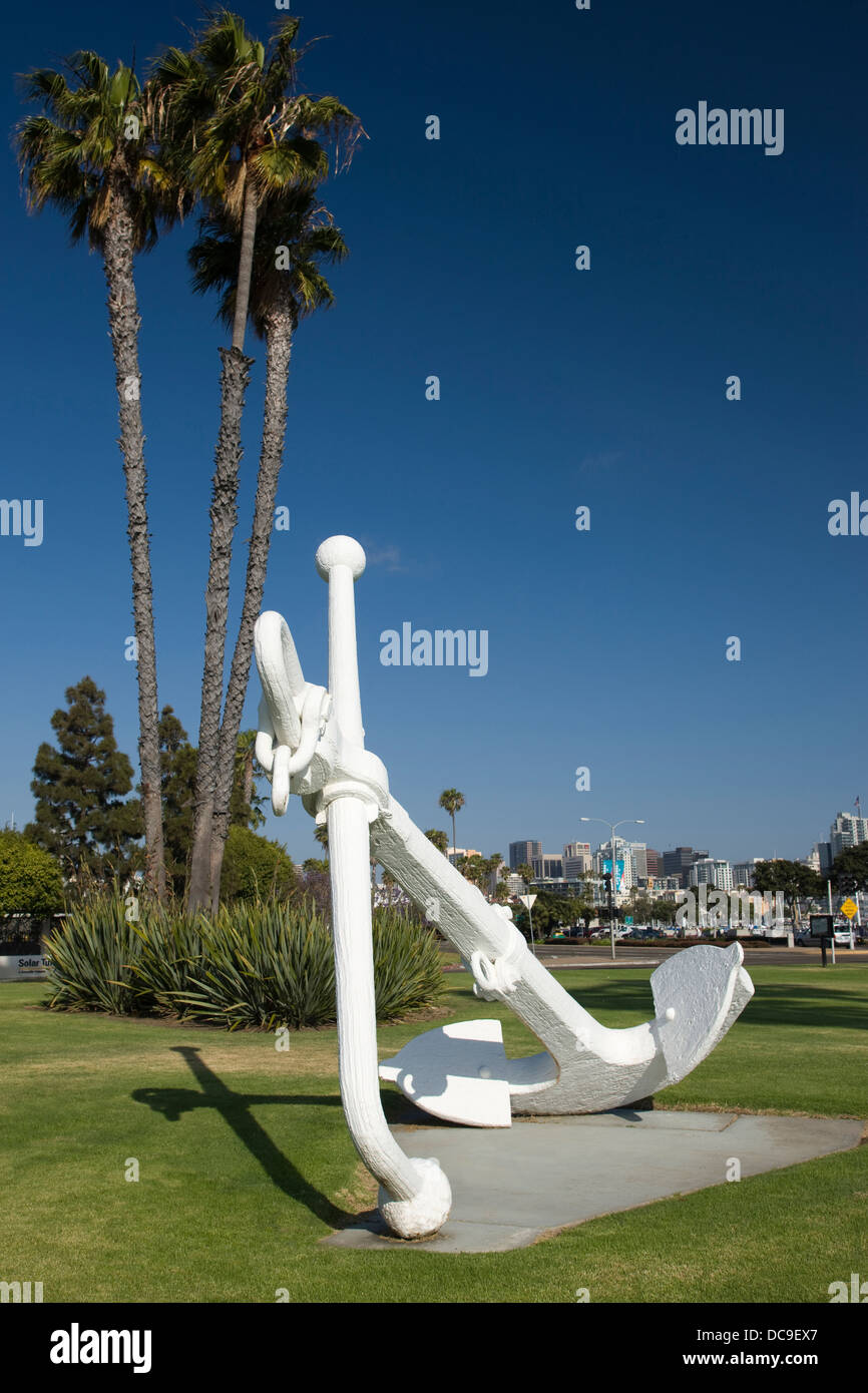 SHIPS ANCHOR ENGLISH BAY SAN DIEGO CALIFORNIA USA Stock Photo Alamy