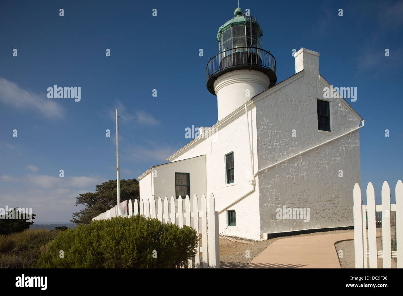 OLD POINT LOMA LIGHTHOUSE POINT LOMA SAN DIEGO CALIFORNIA USA Stock Photo