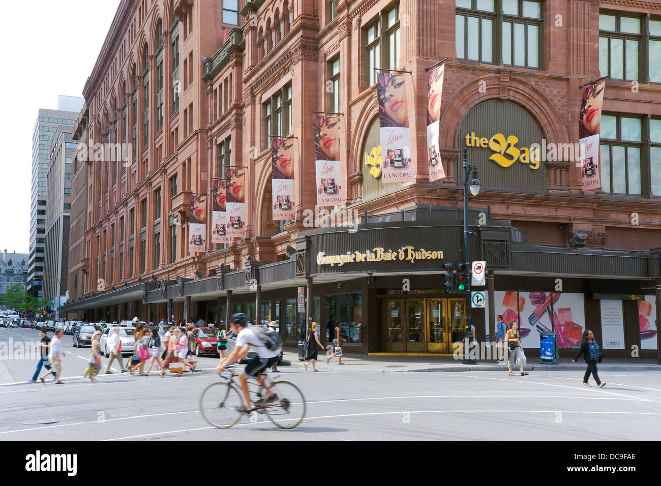 The Bay department store, Montreal, province of Quebec, Canada Stock