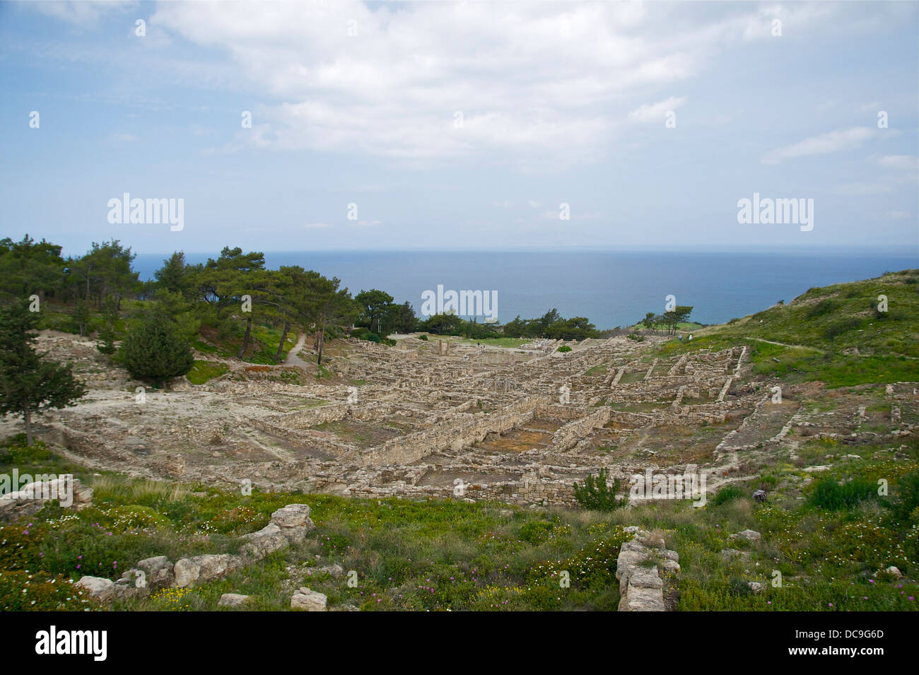 ancient city of Kameiros, island of Rhodes, Greece. Stock Photo