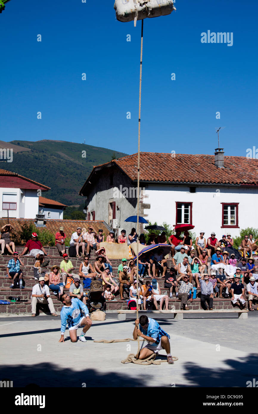basque country competition strength festival Stock Photo - Alamy