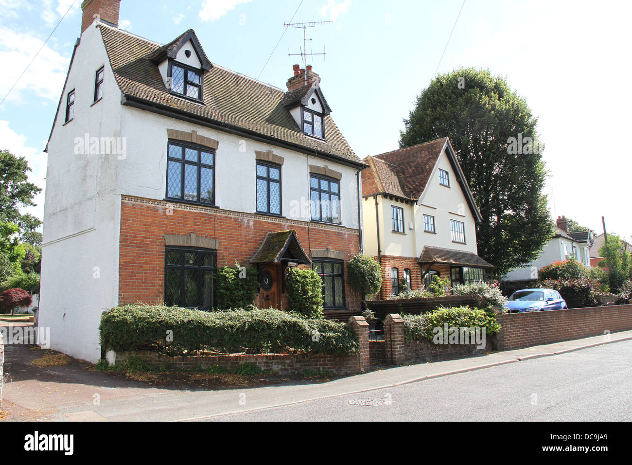Houses in the village of Bridge, just outside Canterbury in Kent