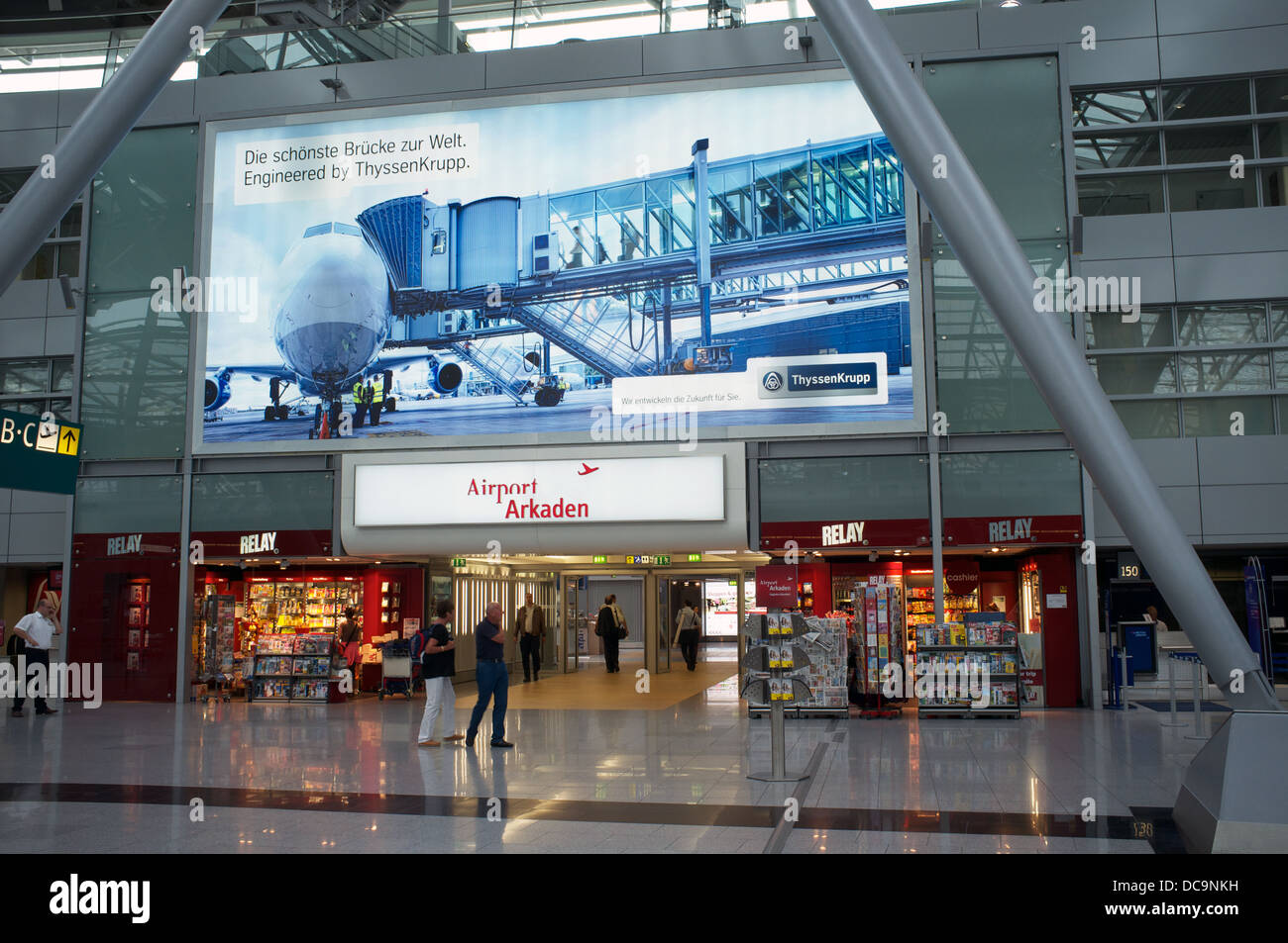 Departure gate Dusseldorf airport Germany Stock Photo - Alamy