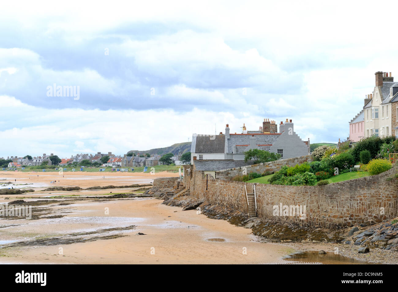 The beach front houses at Elie, Scotland, UK Stock Photo Alamy