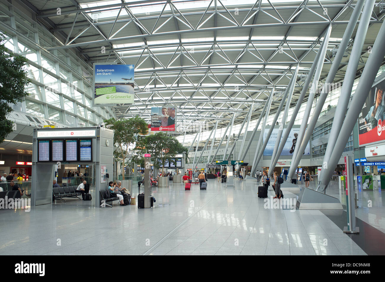 Dusseldorf airport passenger terminal Germany Stock Photo Alamy