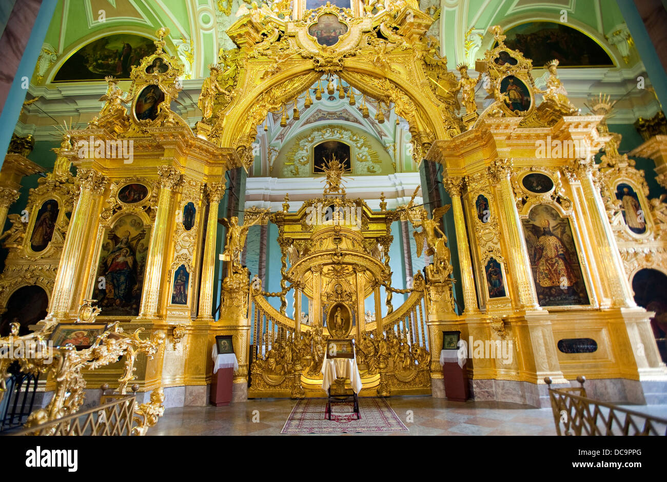 Interior of Saints Peter Paul Cathedral, St.Petersburg, Russia Stock Photo