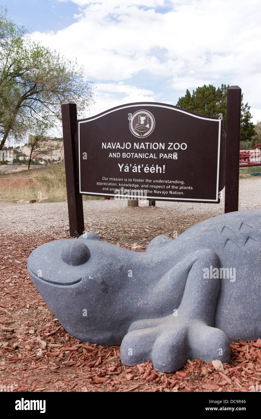Window Rock, Arizona, USA. Capital of the Navajo Nation. Navajo Nation