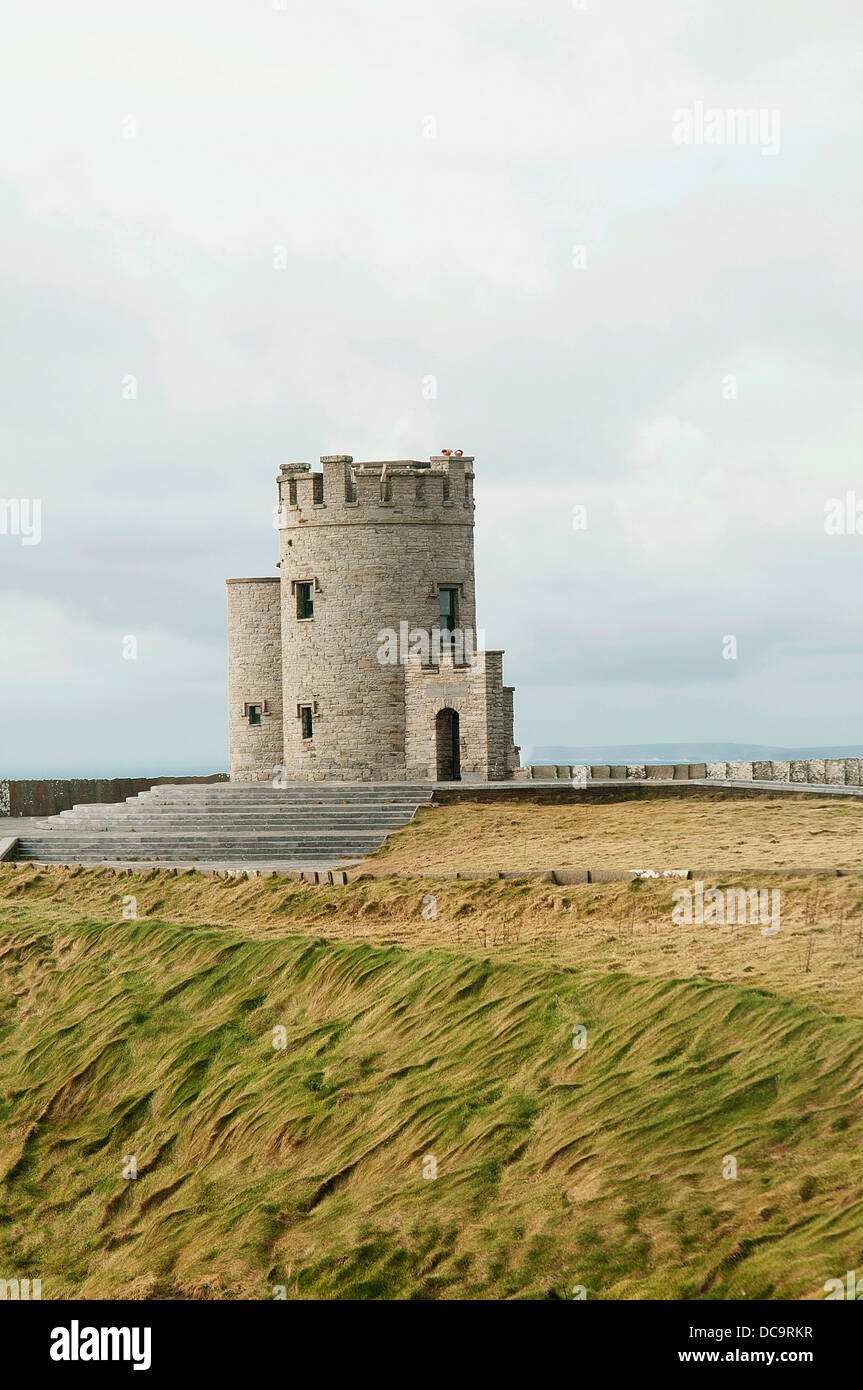 O’Brien’s Tower at Cliffs of Moher - Ireland Stock Photo