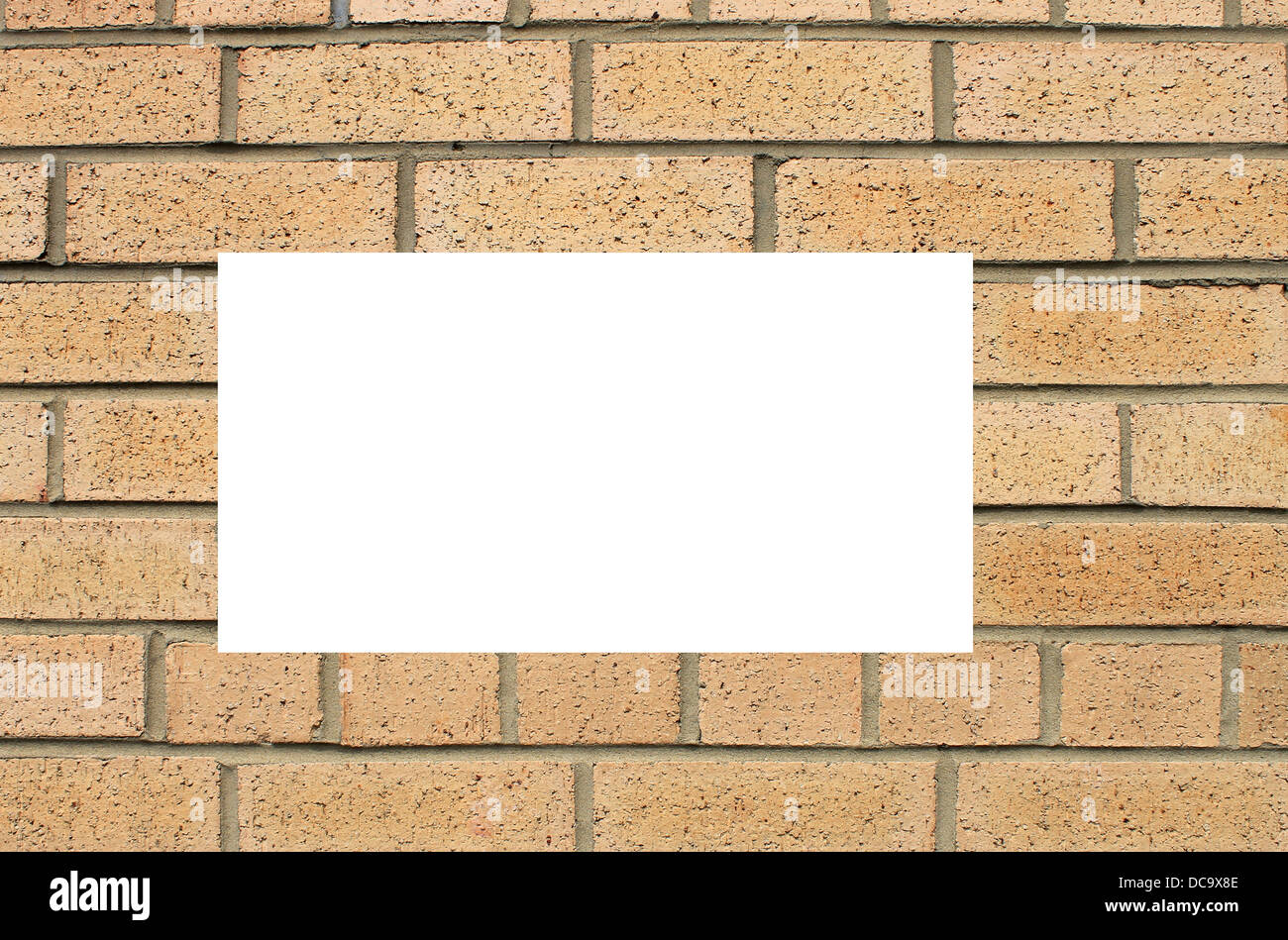 Abstract background of brick wall building with copy space. Stock Photo